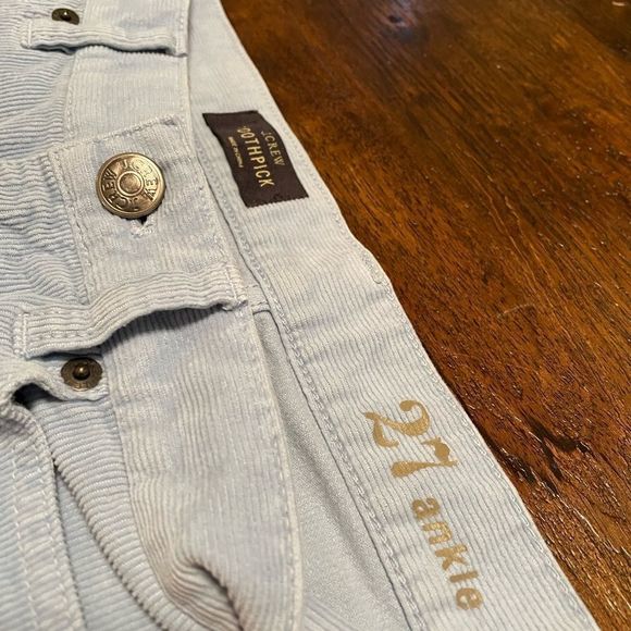 J. Crew | Baby Blue Corduroy Toothpick Skinnies - Picture 3 of 13